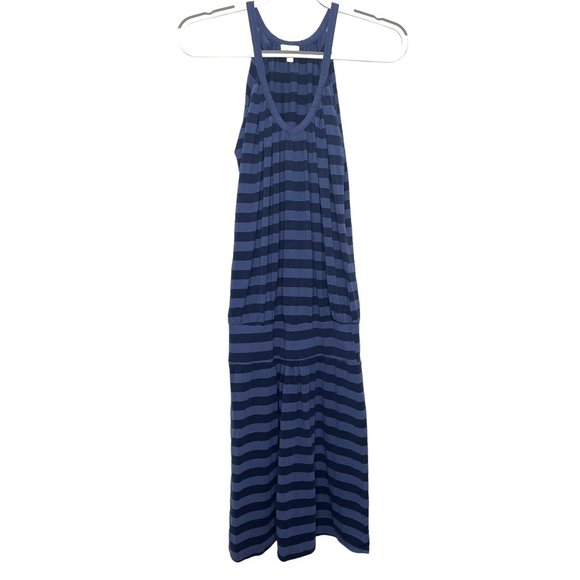 Ella Moss Dresses & Skirts - Ella Moss Dress Women Medium Midi Blue Navy Sleeveless Striped Sundress Tank